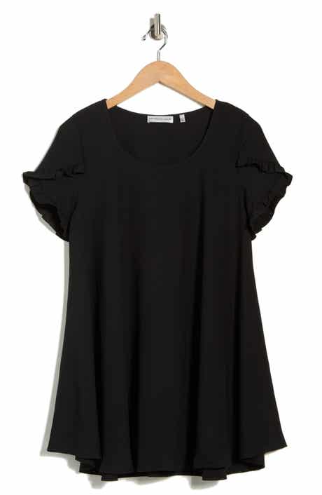 PATRIZIA LUCA Ruffle Sleeve Tunic Top
