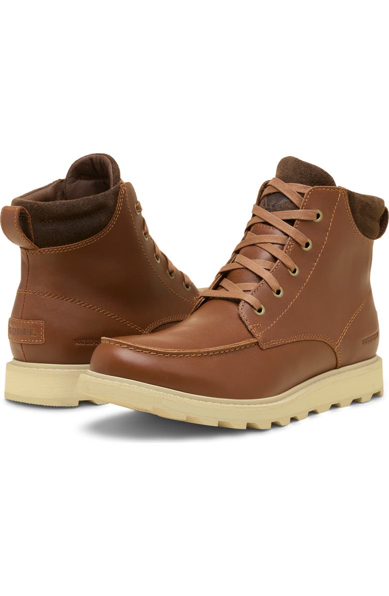 SOREL Madson II Moc Toe Waterproof Boot, Alternate, color, Velvet Tan/ Tobacco