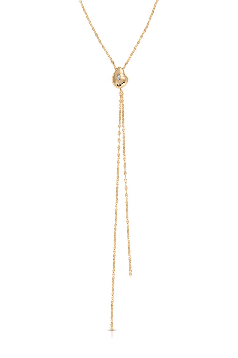 Marquise Muse Bolo Necklace, Alternate, color, CLEAR