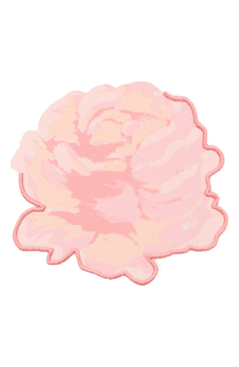 MANGO Appliqué Flower Cotton Graphic T-Shirt, Alternate, color, Off White