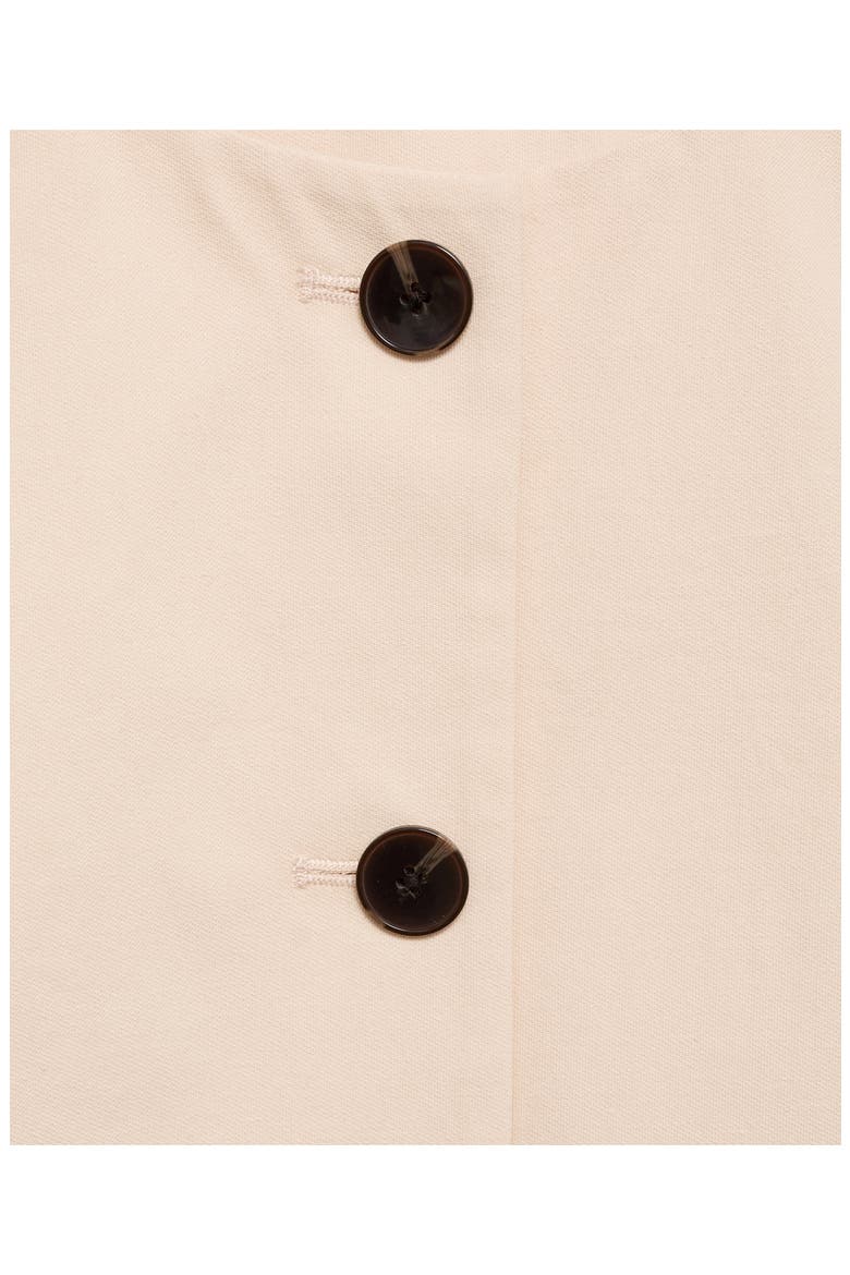 Button Cotton Crop Top, Alternate, color, ECRU