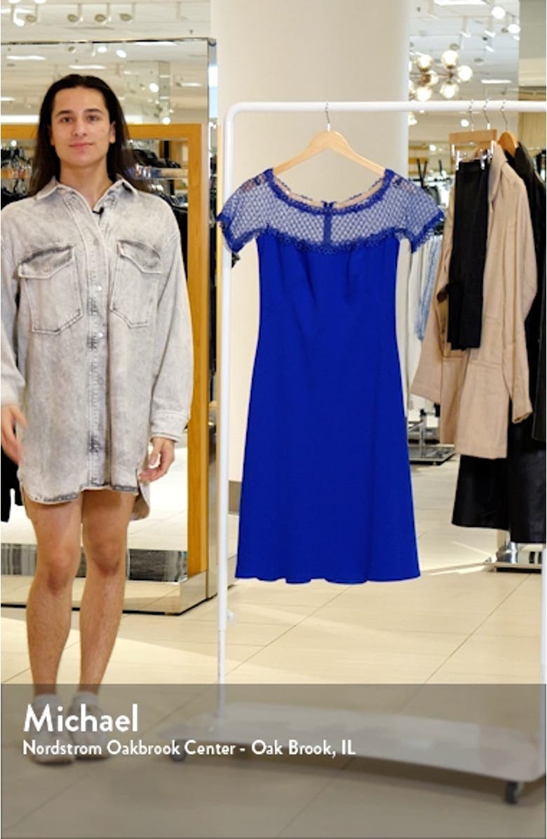 Net Illusion Mesh Fit & Flare Dress, sales video thumbnail