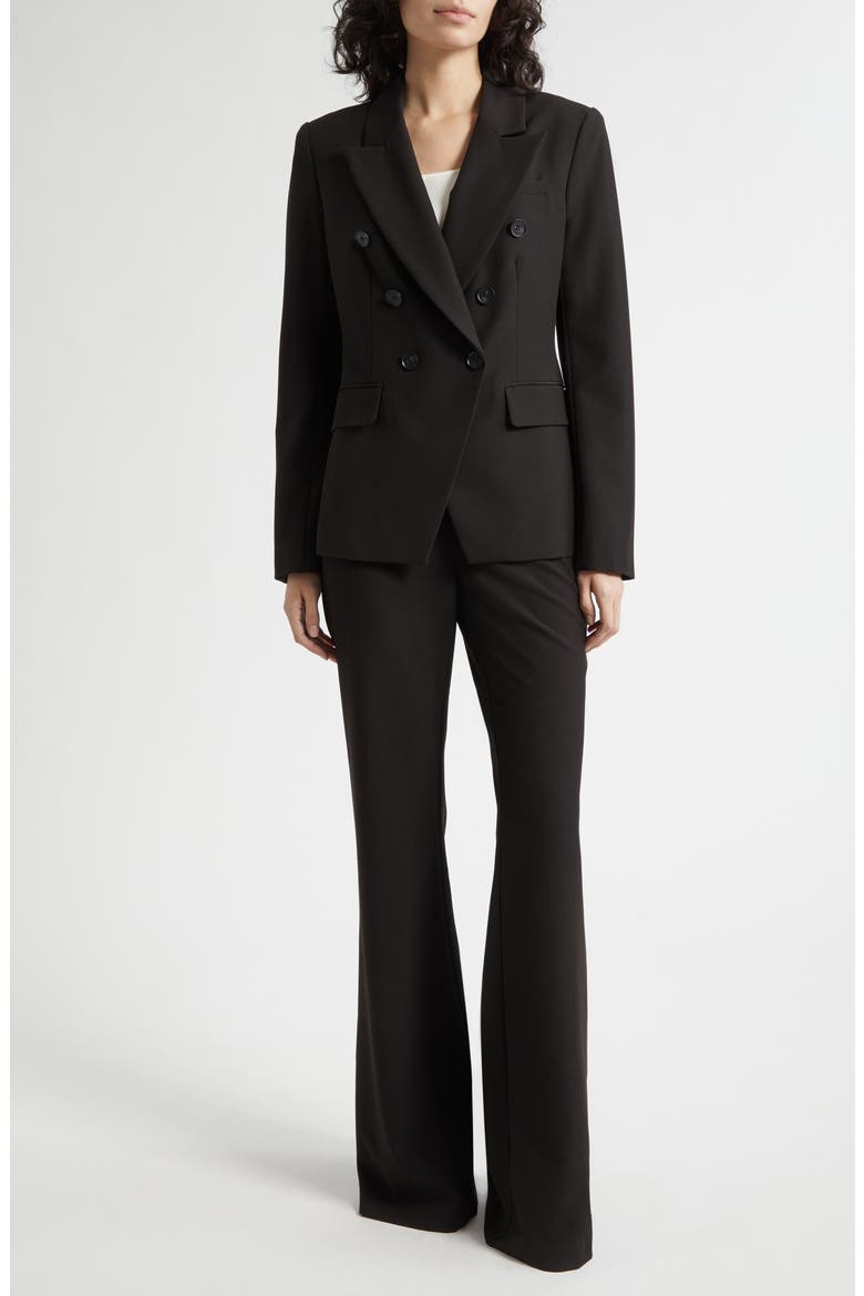 Kylie Double Breasted Blazer, Alternate, color, JET