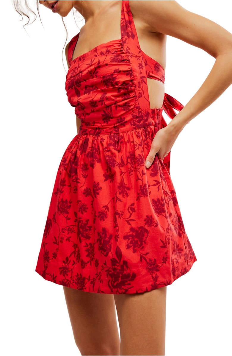 Free People Meet Me in Maui Sleeveless Minidress, Alternate, color, Heat Wave Combo