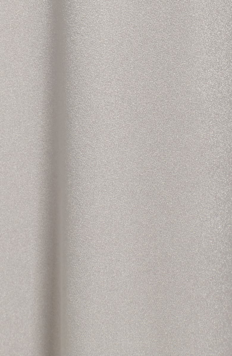 Halston Heritage V-Neck Draped Satin Gown, Alternate, color, 