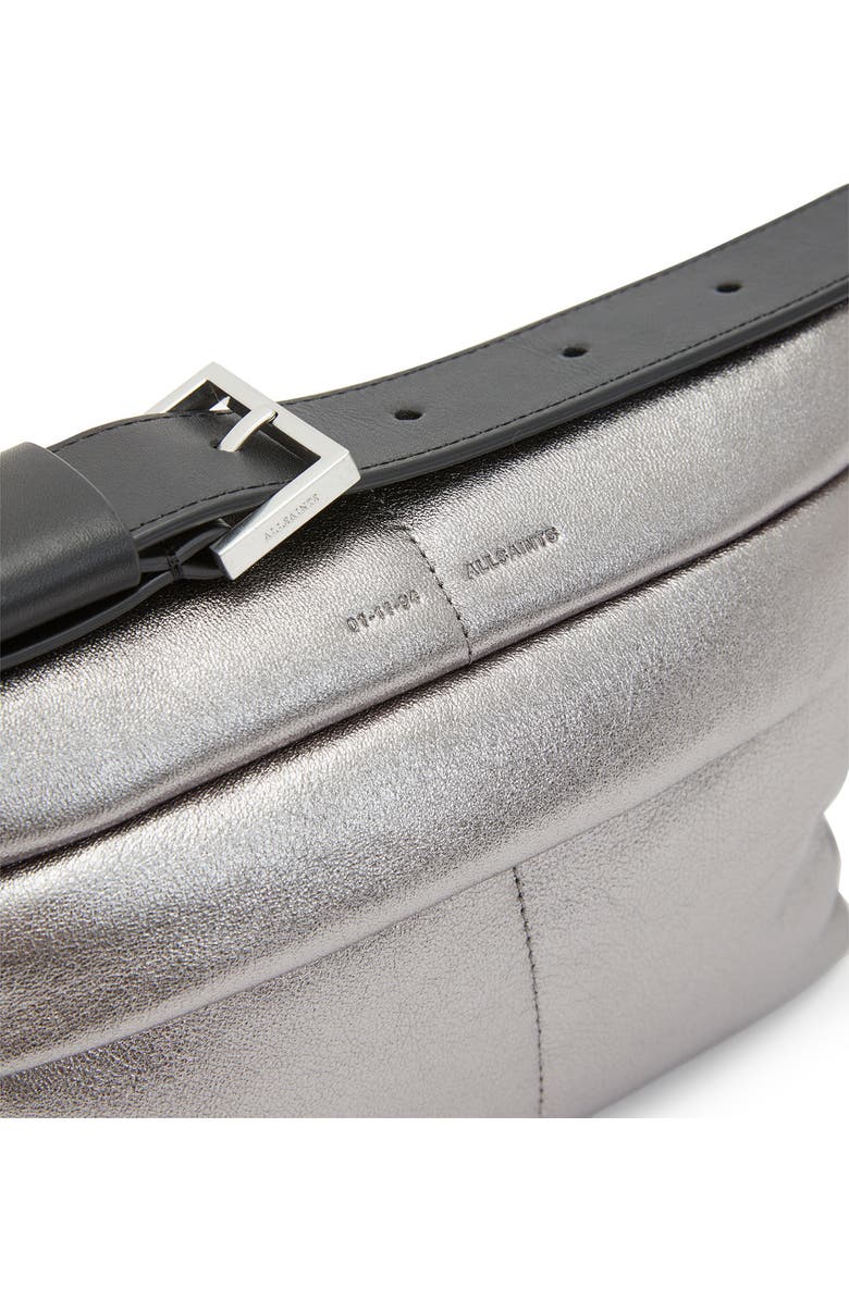 AllSaints Colette Quilted Leather Crossbody Bag, Alternate, color,