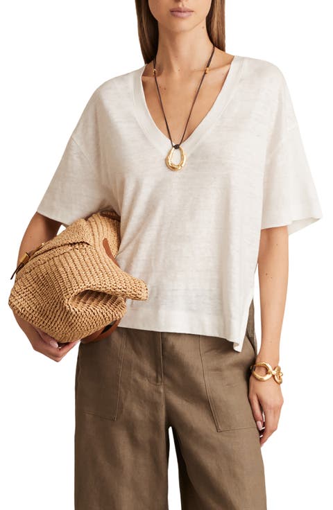Ember Oversize Linen T-Shirt