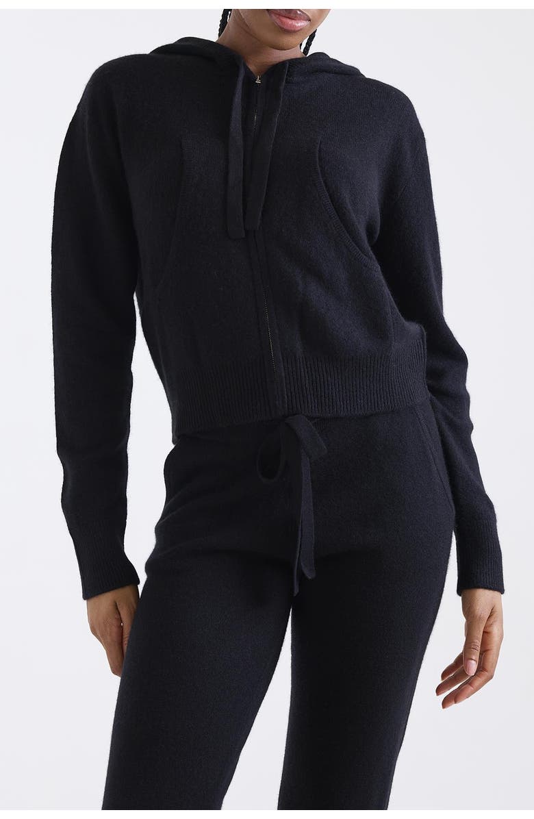 1982 Lavinia Crop 100% Cashmere Sweater, Alternate, color, Black