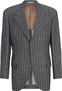 Brunello Cucinelli Chalk stripe chevron blazer