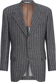 Brunello Cucinelli Chalk stripe chevron blazer