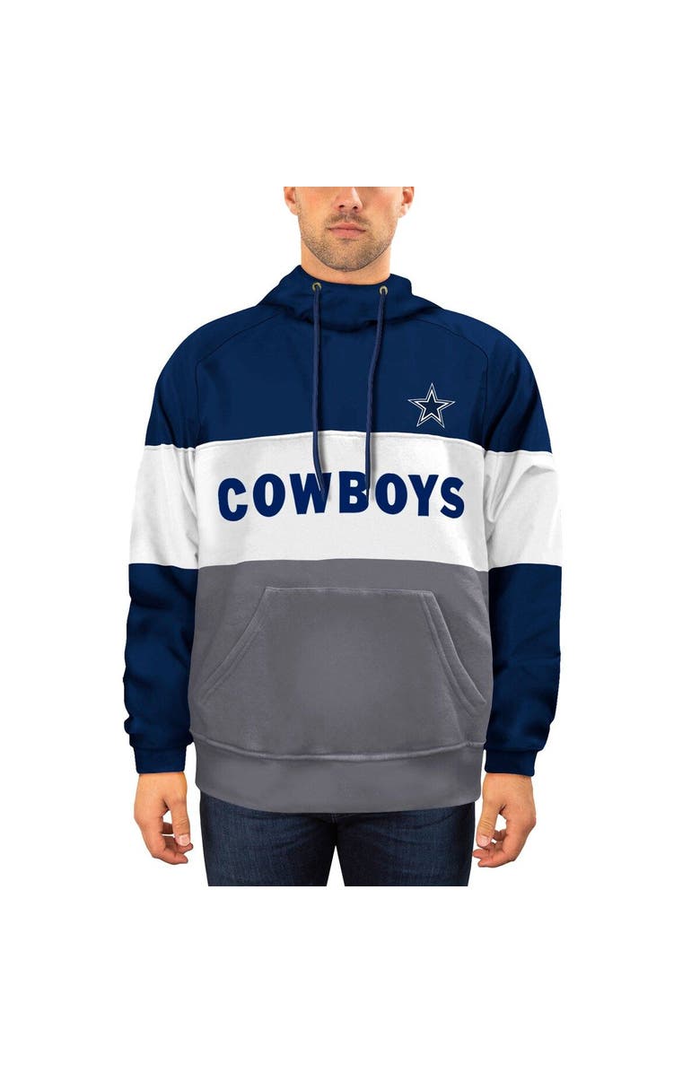 New Era Men's New Era Navy/Gray Dallas Cowboys Big & Tall Fleece Star Team Pullover Hoodie, Main, color, Navy