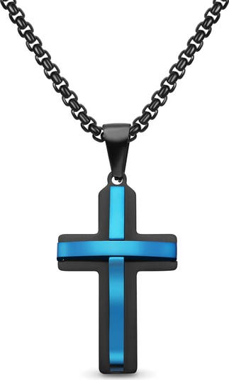 EDFORCE Men's Cross Pendant Necklace | Nordstromrack