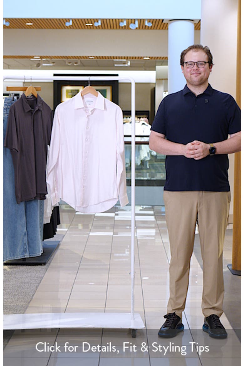 Trim Fit Check Premium Non-Iron Cotton Dress Shirt video