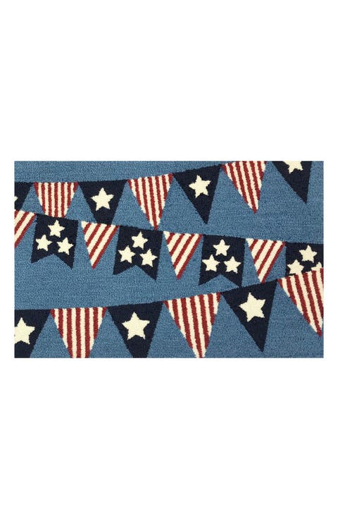 Patriotic Pennant Doormat