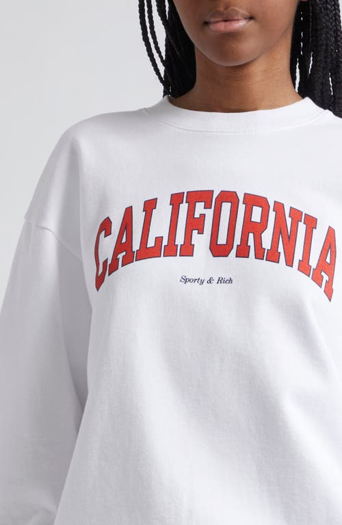 Sporty And Rich Sporty & Rich California Graphic Sweatshirt In White