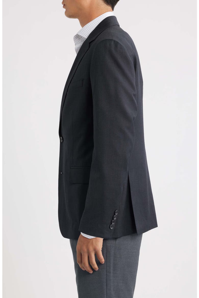 Jetsetter Slim Fit Stretch Wool Blazer, Alternate, color, CHARCOAL