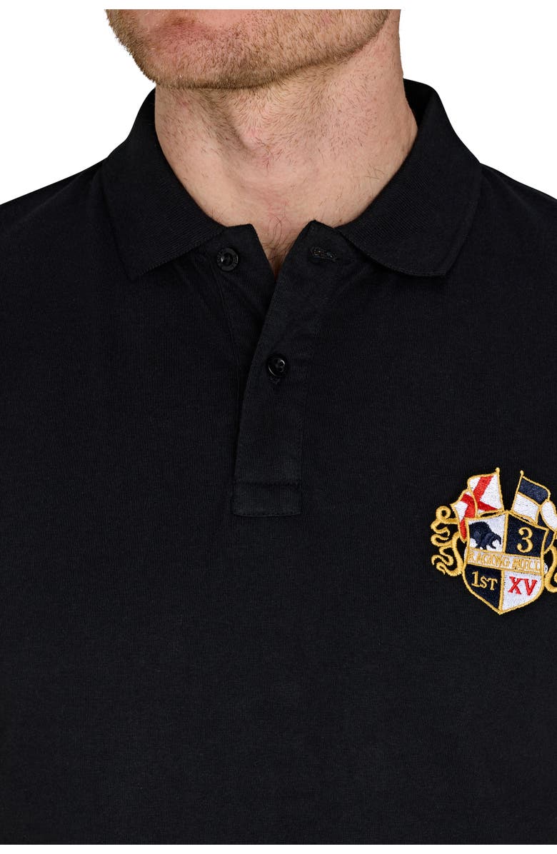 Raging Bull Crest Polo, Alternate, color, Black