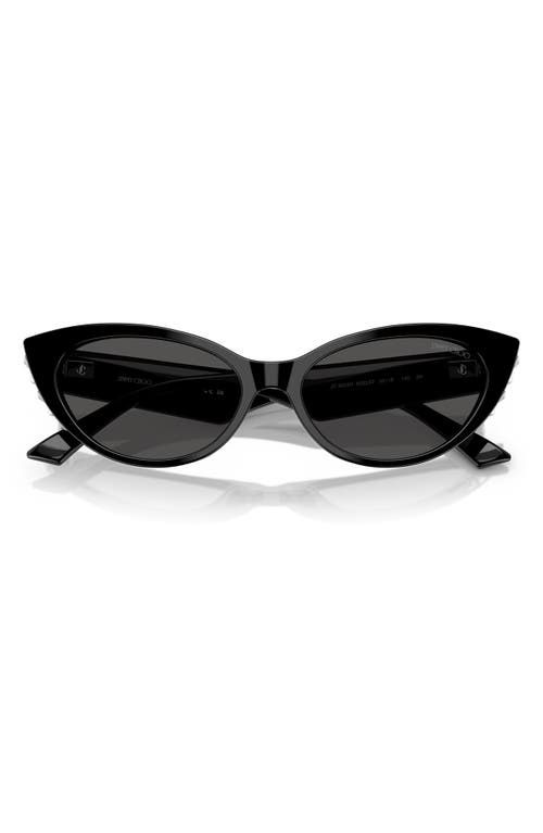 Jimmy Choo 55mm Cat Eye Sunglasses In Black