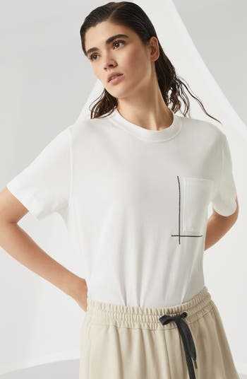 Brunello Cucinelli T-shirt with monili | Nordstrom