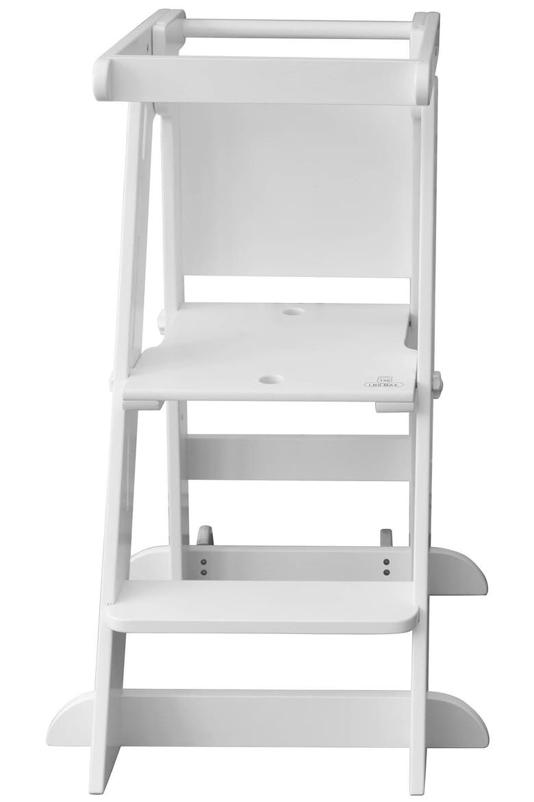 Learn 'N Fold Learning Tower® Toddler Step Stool, Alternate, color, SOFT WHITE