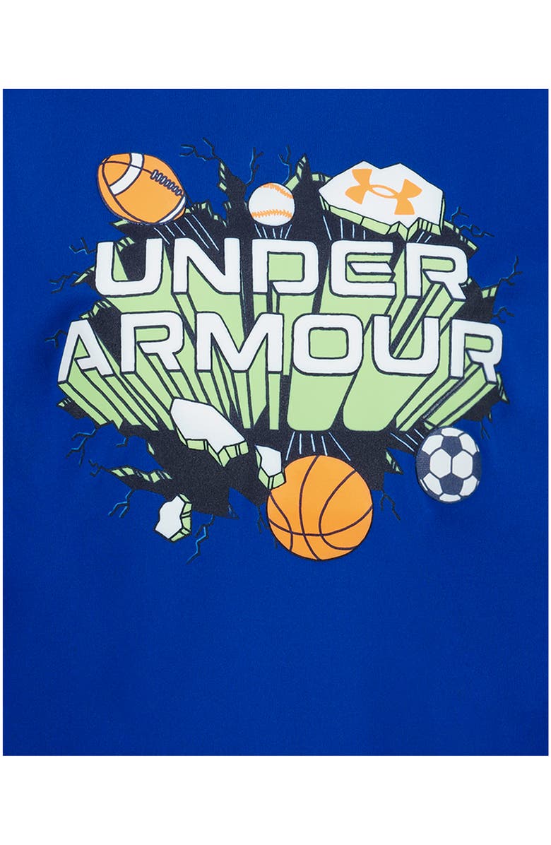 Under Armour Kids' Graphic Tech Print T-Shirt, Alternate, color, Royal