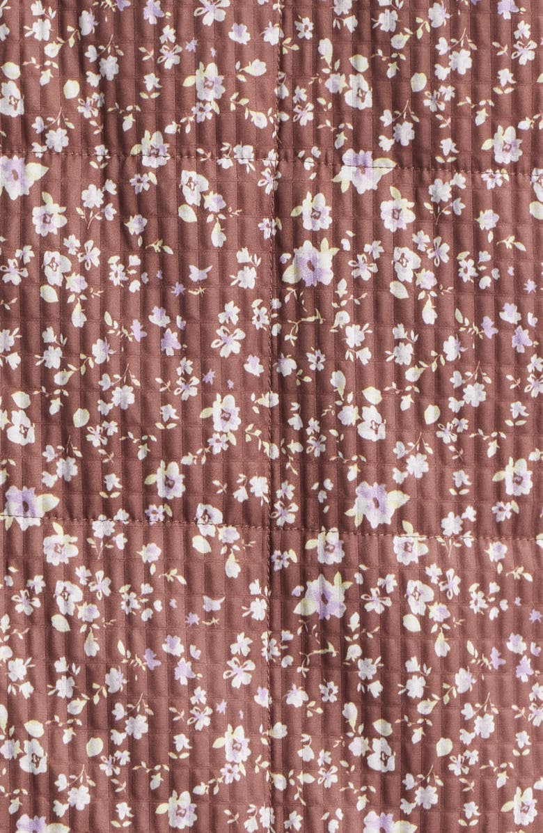 Thread & Supply Floral Quilted Jacket, Alternate, color, Brown Combo