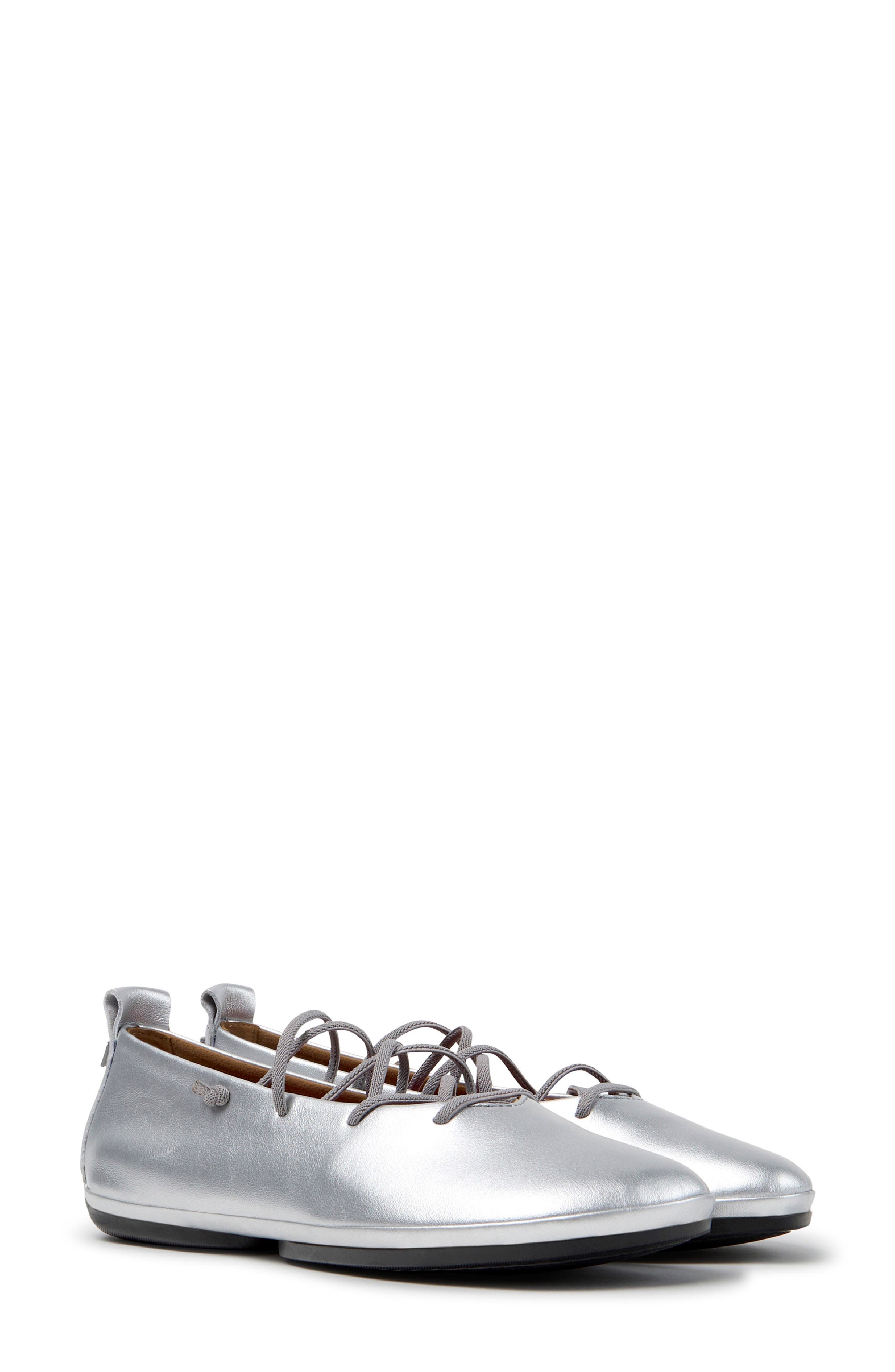 Right Nina Flat, Main, color, MEDIUM GRAY
