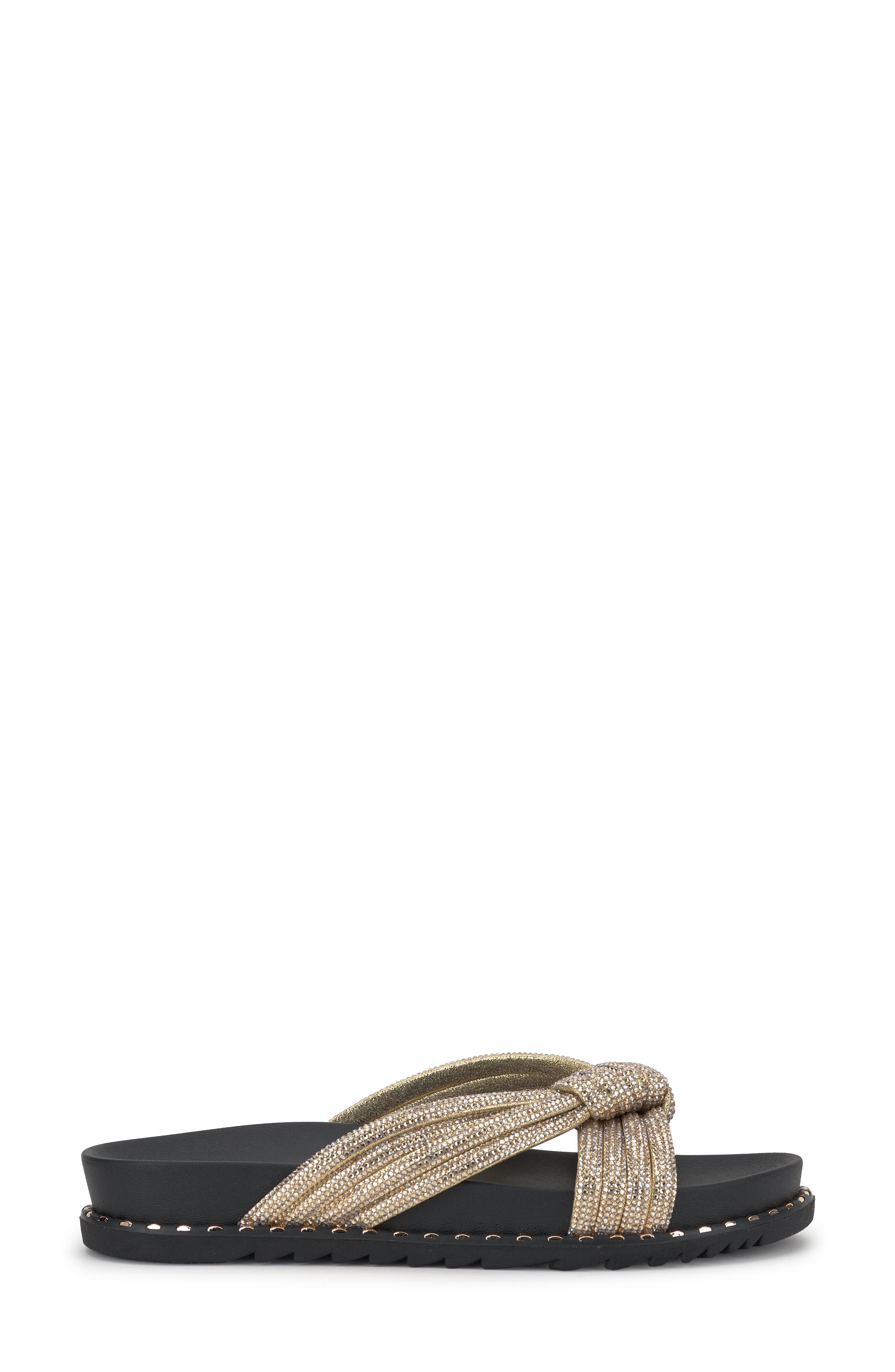 Cilleva Slide Sandal, Alternate, color, GOLD