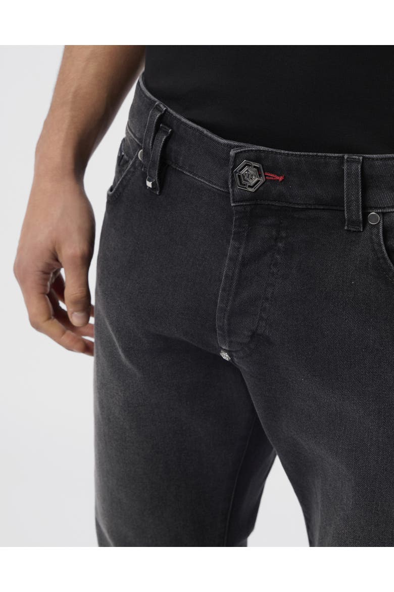Super Straight Cut Jeans Paint Men, Alternate, color, pantherblack