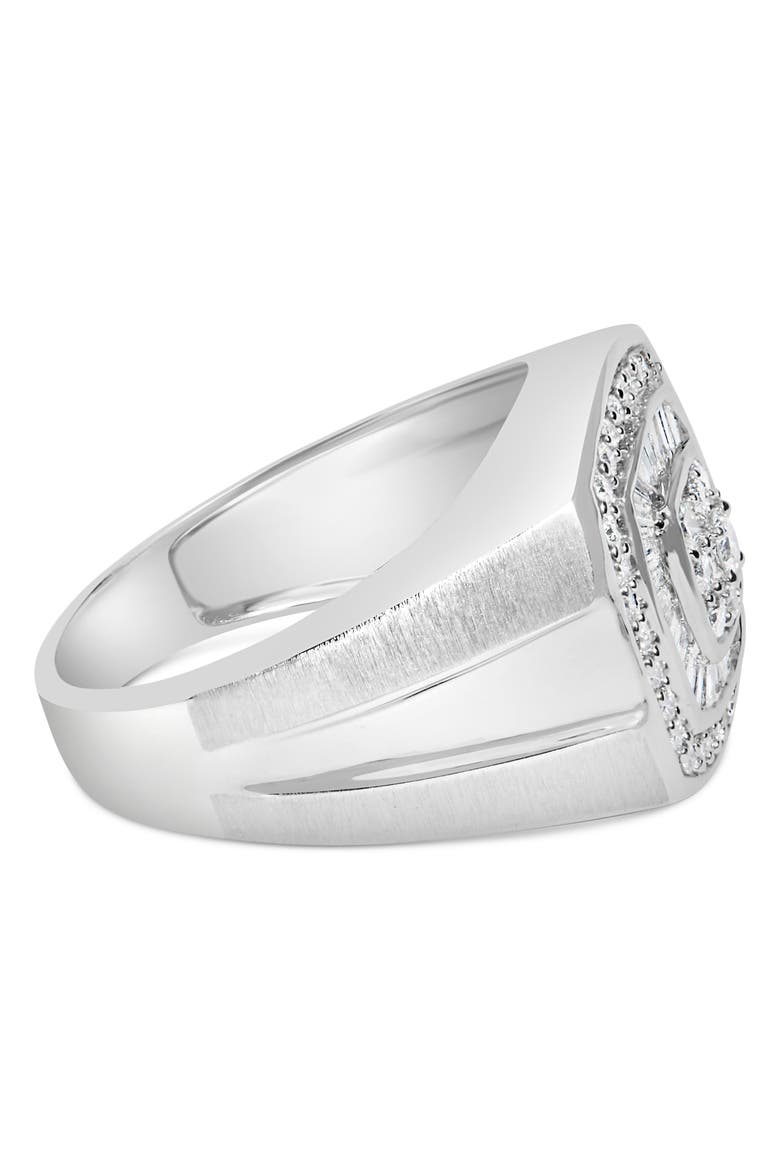 14K White Gold Men's Diamond Band Ring, Alternate, color, White