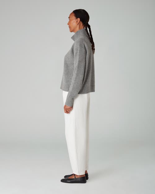Navygrey The Easy Funnel Sweater In Storm Grey