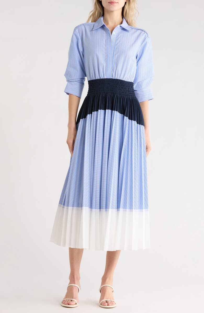 Simkhai Jenella Colorblock Shirtdress, Main, color,