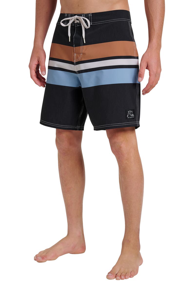 Original Straight Board Shorts, Alternate, color, BLACK