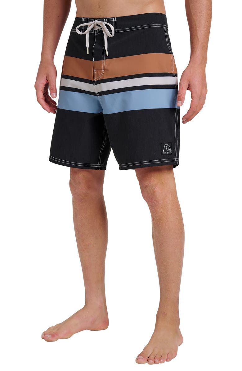 Quiksilver Original Straight Board Shorts, Alternate, color, Black