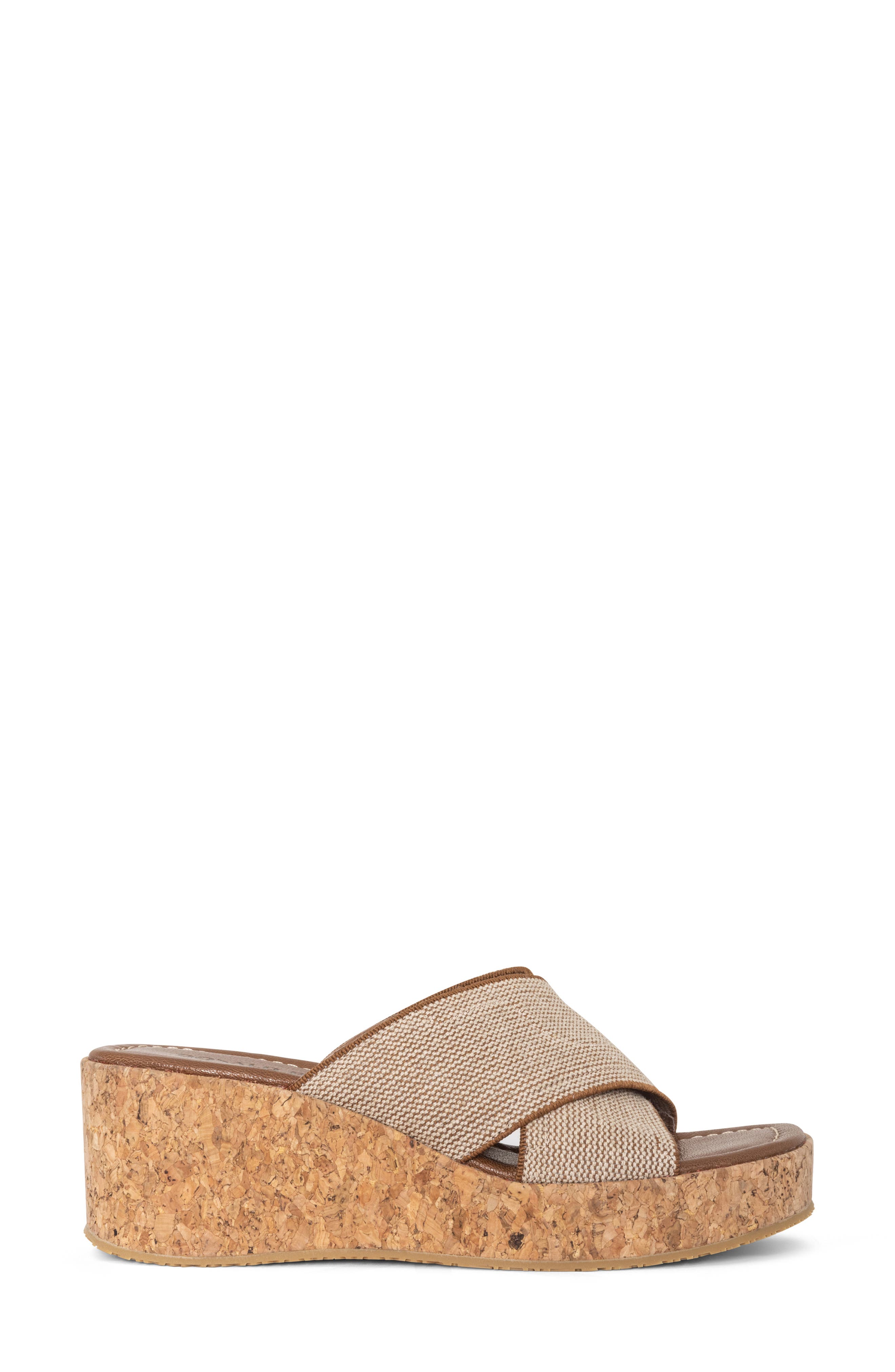 Platform Wedge Sandal, Alternate, color, SADDLE