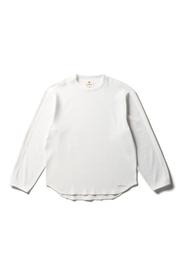 Dry Waffle Long Sleeve T-Shirt, Alternate, color, OFF WHITE
