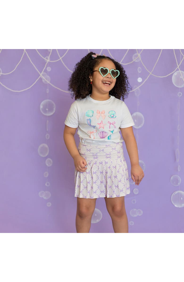 Sweet Wink Lavender Bow Trellis Athletic Skort, Alternate, color, Lavender