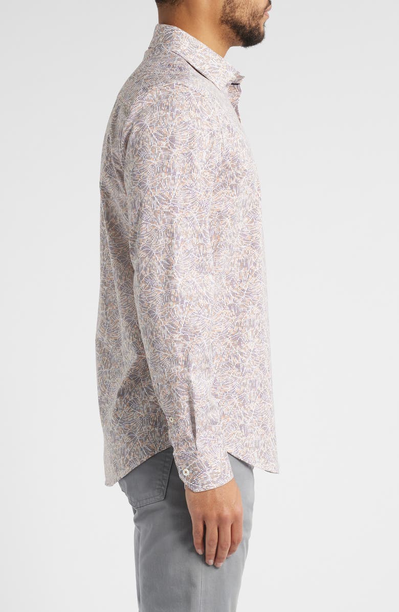 Bugatchi James OoohCotton<sup>®</sup> Button-Up Shirt, Alternate, color, Jaffa