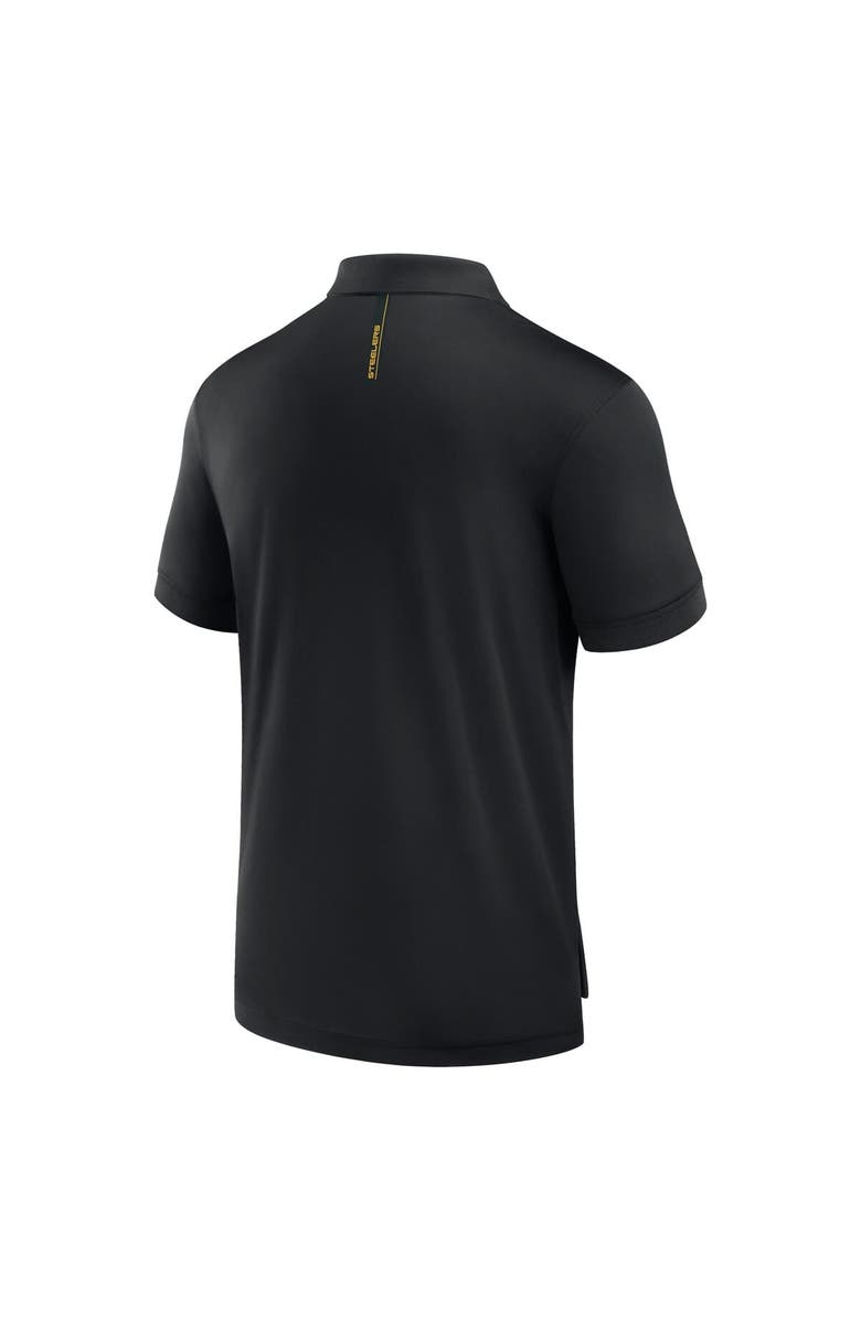 FANATICS Men's Fanatics Black Pittsburgh Steelers Front Office Move Mono Polo, Alternate, color, Black