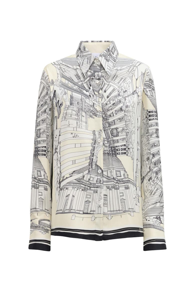 CAMERON Rome scarf shirt White, Main, color, White