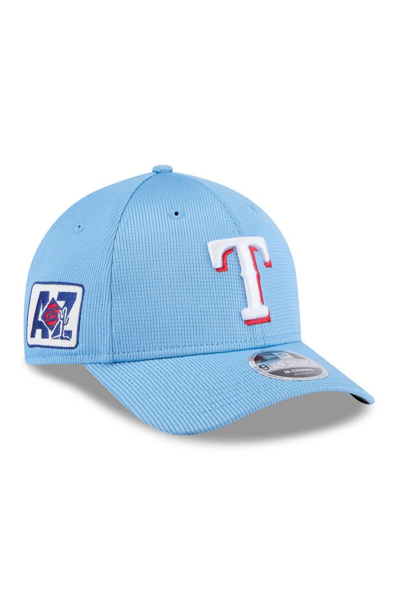 New Era Men's New Era  Light Blue Texas Rangers 2025 Spring Training 9FORTY Adjustable Hat, Main, color, 