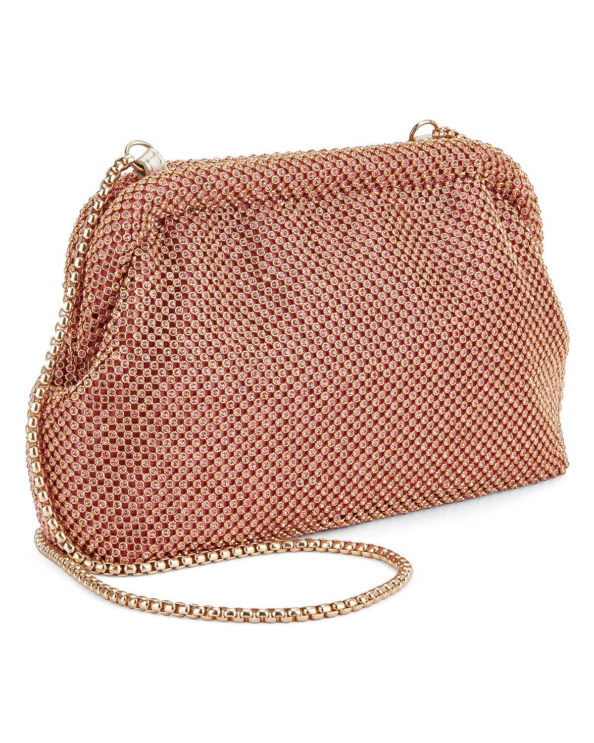 Brooke Diamante Frame Clutch, Alternate, color, FUCHSIA
