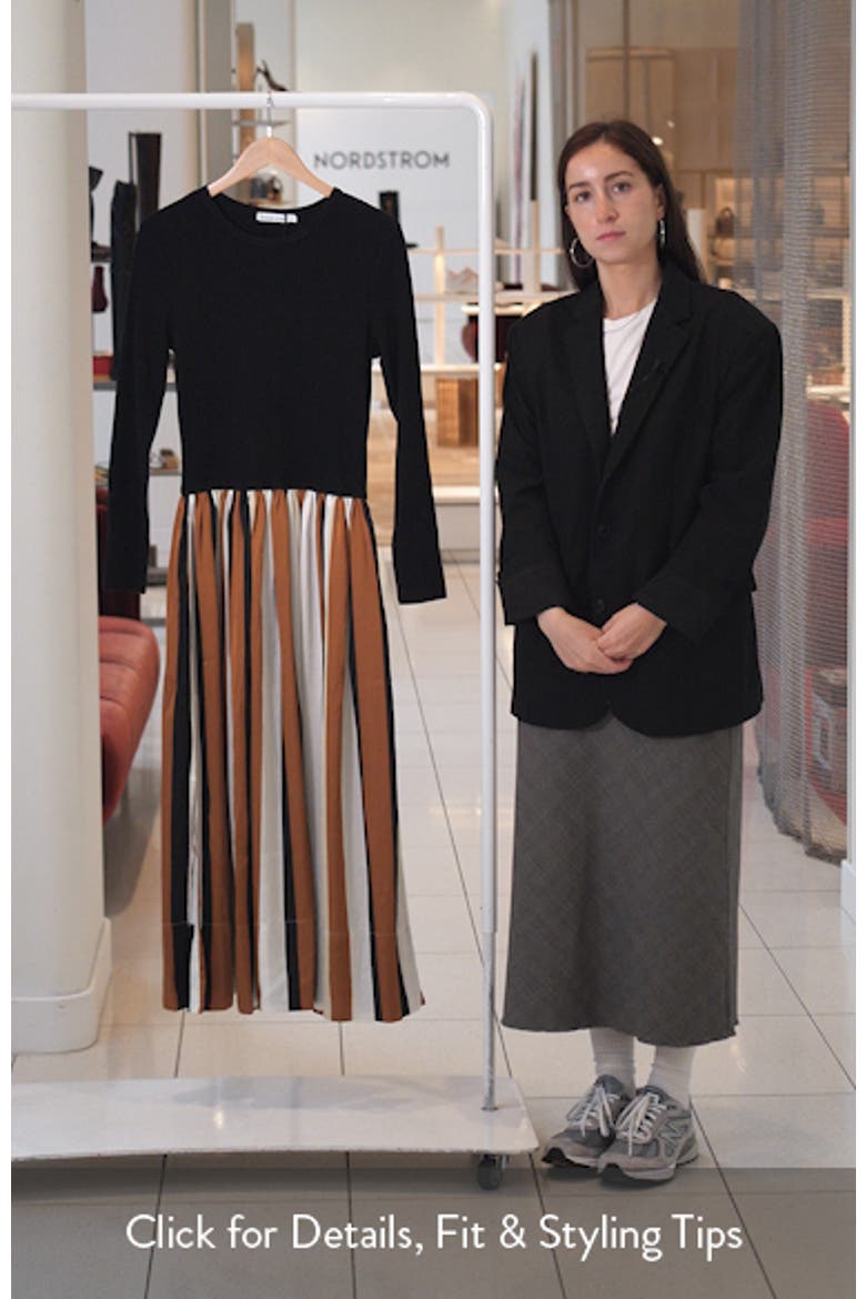 Daphne Stripe Long Sleeve Maxi Dress video