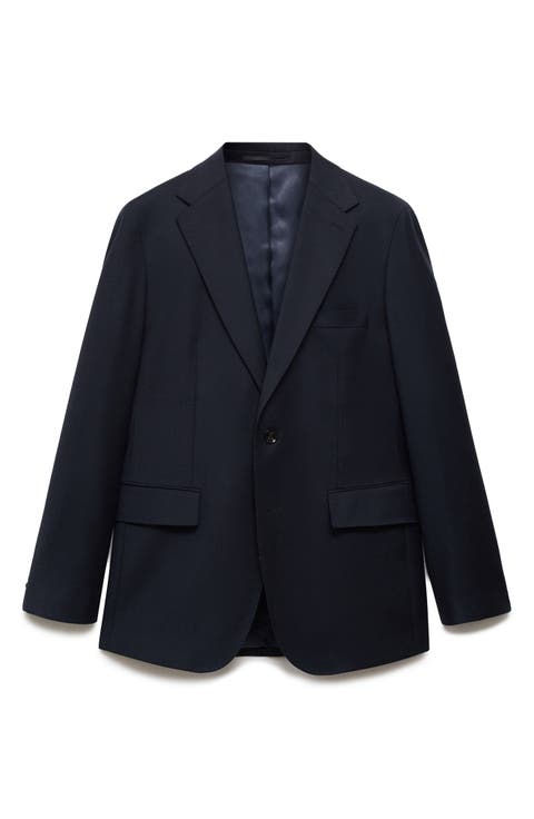 Slim Fit Virgin Wool Suit Blazer