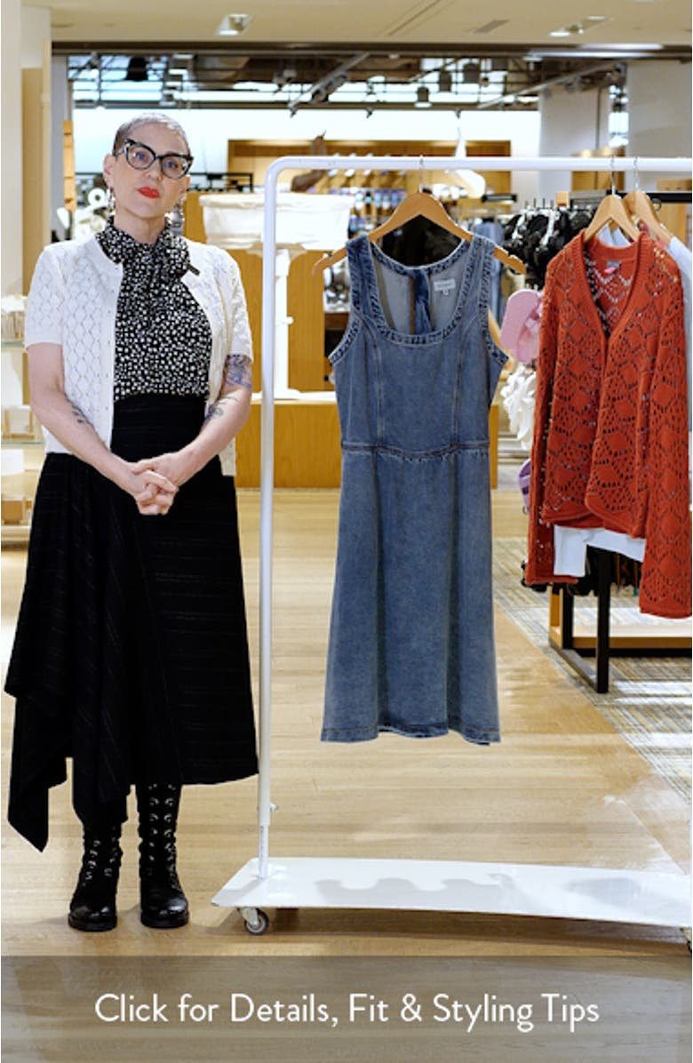 Monie Fit & Flare Denim Dress, sales video thumbnail