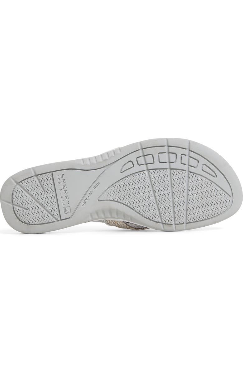 Sperry Sable Fish Flip Flop, Alternate, color, Silver