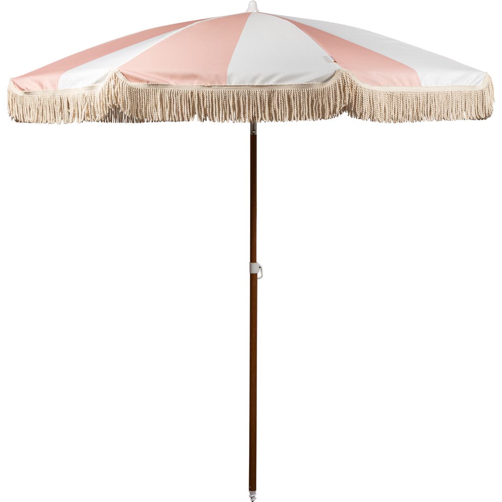 Picnic Time Summerland Portable Beach Umbrella In Pink