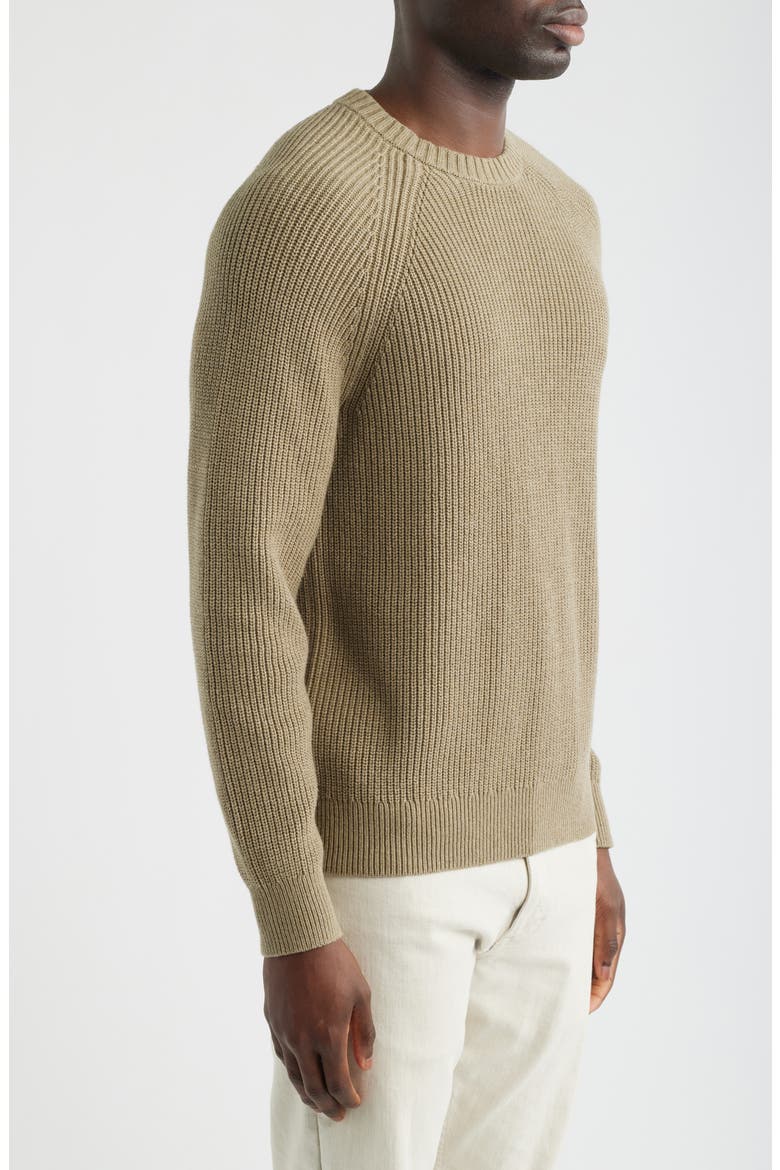 Shaker Stitch Cotton Sweater, Alternate, color, HEATHER SAGE