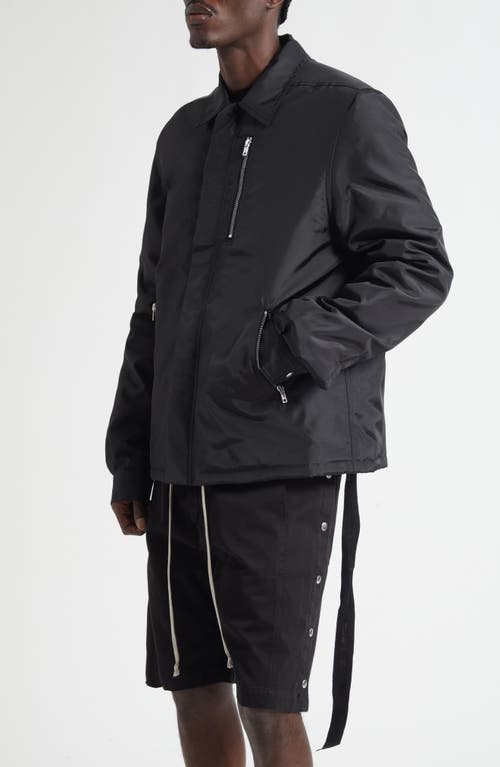 Rick Owens Drkshdw Concealed Zip Jacket In Black