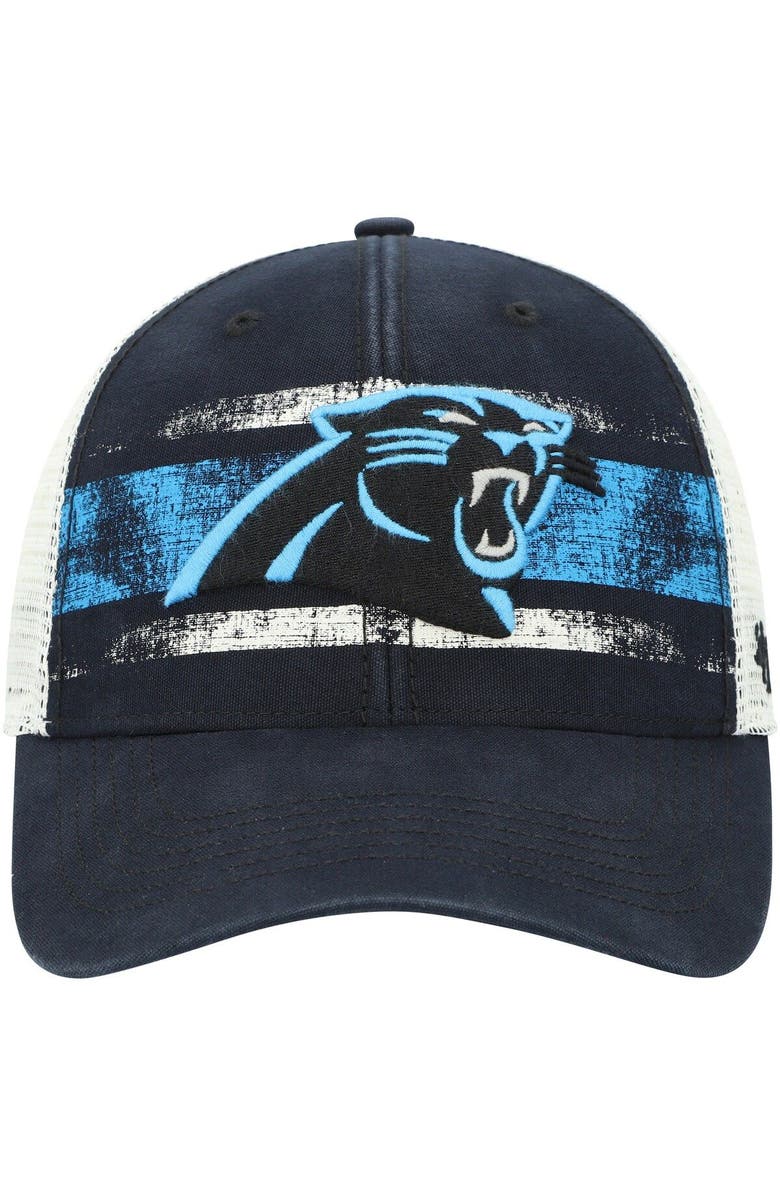 '47 Men's '47 Black/White Carolina Panthers Interlude MVP Trucker Snapback Hat, Alternate, color,